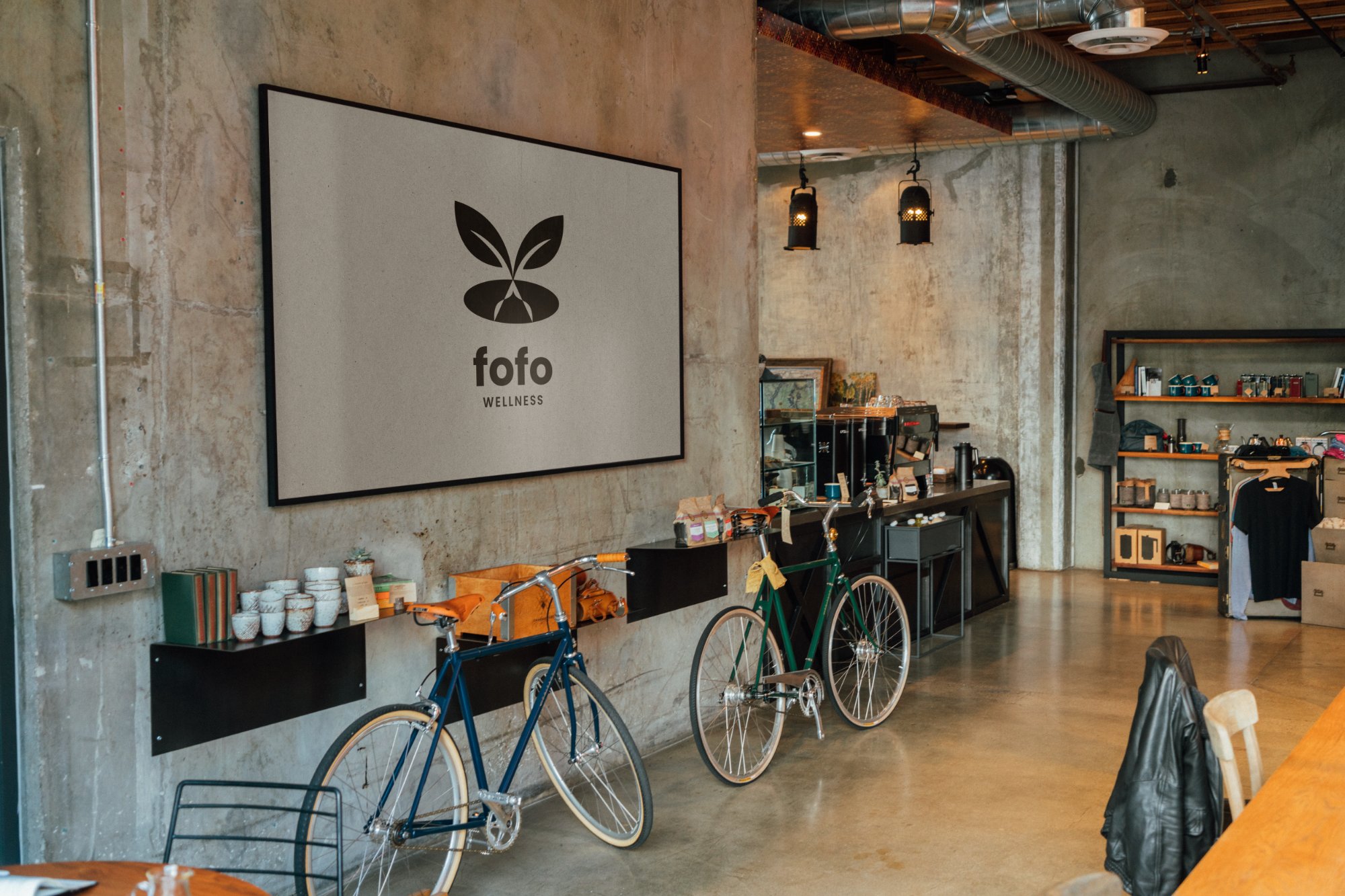 Fofo Wellness in-store signage